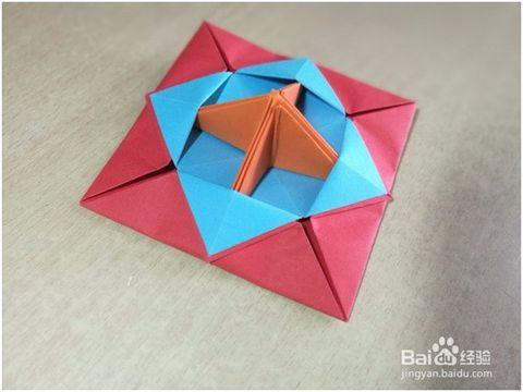折纸教程怎样折一个彩色的陀螺手工艺百度经验