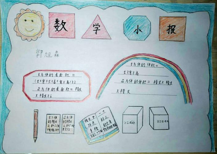 趣味数学快乐无限有趣的数学手抄报 南庄小学 五年级