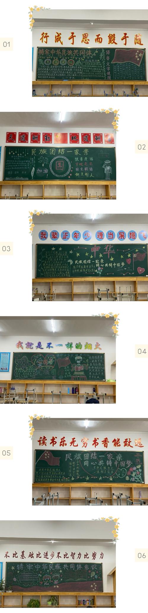 铸牢中华民族共同体意识黑板报及手抄报制作---林西县第三小学