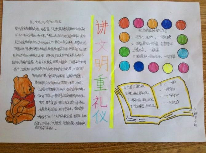 五年级文明礼仪手抄报图片展示    五年级文明礼仪