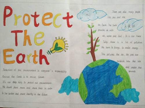 以保护地球或者全球变暖为主题设计一张手抄报