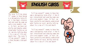 关于生肖猪的英语手抄报 简单的英语手抄报-蒲城教育文学网