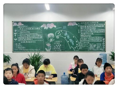 笃志中河 博学擎天 一一会泽县金钟二中中河学校开展建国70周年黑板报