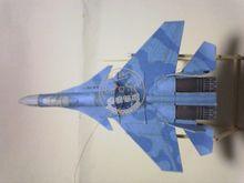 折纸 远远纸模型手工diy军事飞机 su-27k战斗机 3d立体二战场景