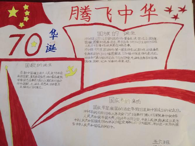 其它 五六中队同心共筑中国梦手抄报 写美篇 为了让学生了解祖国