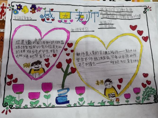 精神文明手抄报王村学区--吴各庄小学四年级--以热爱生命为主题的手