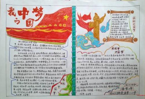 五年级我的中国梦手抄报图片资料内容版面设计图大全