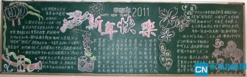 元旦节马上就要到了关于庆元旦迎新年的黑板报的设计是每个班级都要