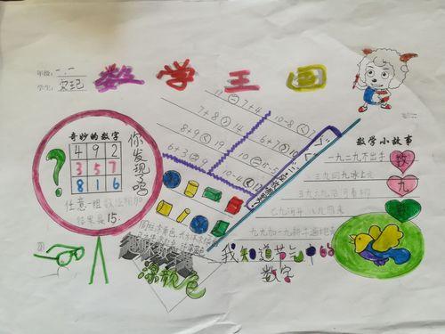 桂林路小学一年级一班数学手抄报展示