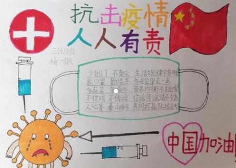 加油中国抗击疫情人人有责小学生手抄报语文迷 手抄报 2020年有关于