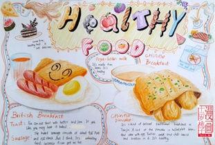 健康食物和不健康食物的英语手抄报健康食品手抄报