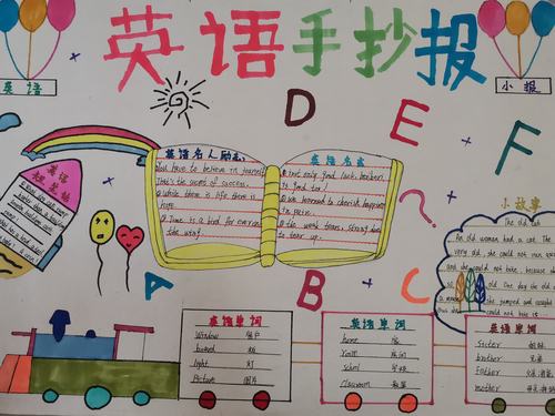 记明德小学四年级英语手抄报比赛 写美篇  为提高学生学习英语的兴趣