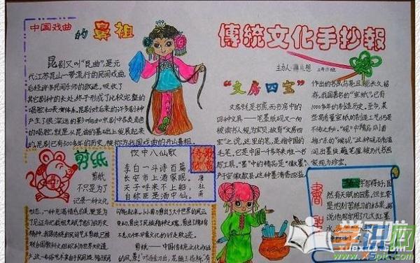 汉字传统文化手抄报
