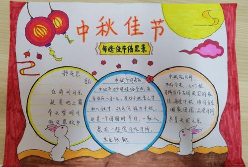 图喜欢的小有关中秋节的说说手抄报 中秋节的手抄报怎么画小学二年