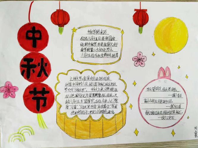四海欢腾庆国庆 六2班手抄报展示 写美篇中秋节是我国的传统节日节期