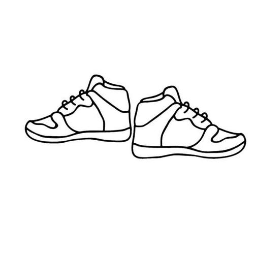 运动鞋简笔画 简单图片