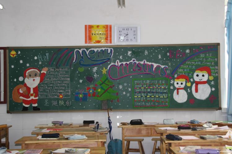 是出国留学网小编为您整理圣诞节主题黑板报图片供您参考希望对你有