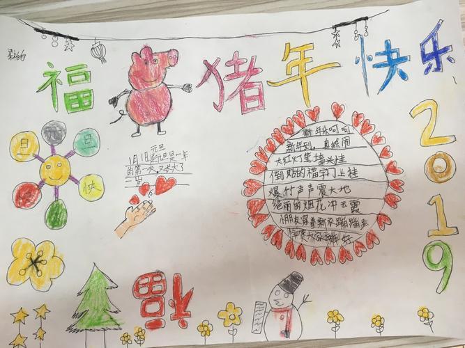 新年啦以快乐的春节为题画一张手抄报图片关于过年放鞭炮的手抄报大全