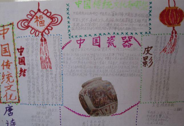 彩陶文化手抄报的图片图片