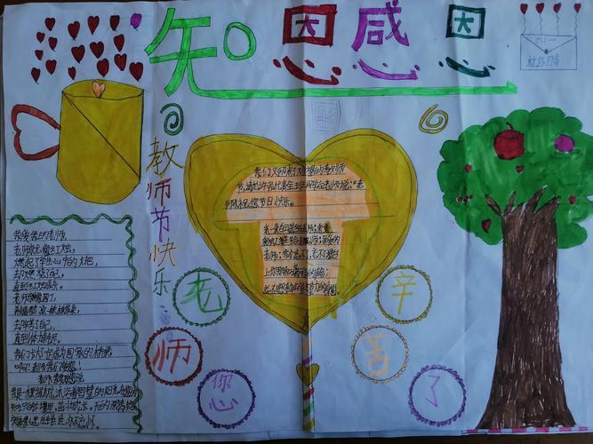 其它 教师节手抄报展示暨感恩教育活动 写美篇  金秋九月同学们背