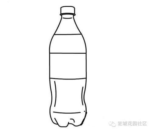 可口可乐玻璃瓶简笔画图片