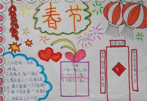 春节传统文化有关的手抄报 传统文化的手抄报