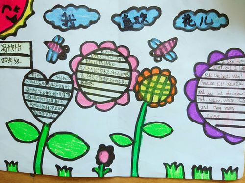 同学们提议不如做一份手抄报图文并茂简介我们最喜欢的花 花美画美