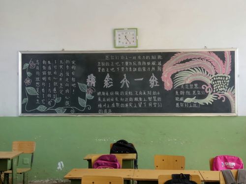 杨官林小学六年级一班《精彩六一班》黑板报完美收工