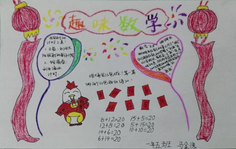 春节节日里的数学手抄报简单的数学手抄报
