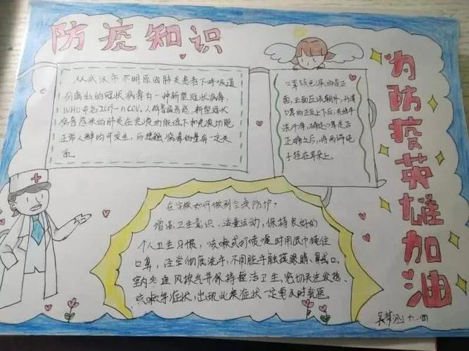 静海七中开展抗击新冠肺炎疫情手抄报展示活动腾讯新闻