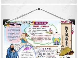 三贤文化九年级手抄报小学生传统文化手抄报的样板素材弘扬传统文化手
