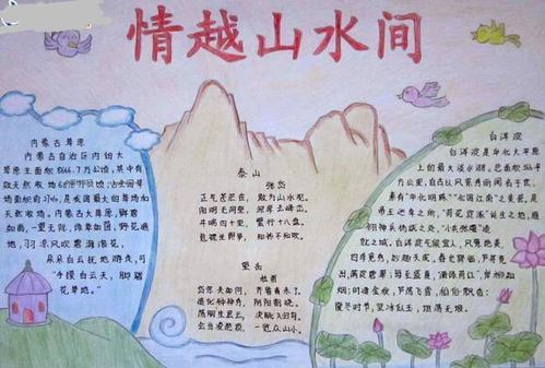 中国的世界之最祖国在我心中手抄报祖国版图上的祖国山水手抄报