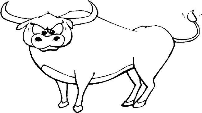 印度野牛简笔画图片