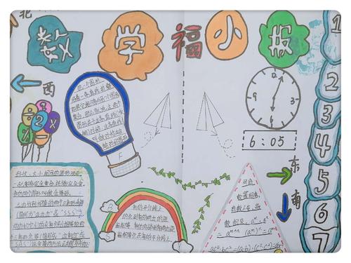 手抄报比赛是五莲中学初中部数学学科组组织的走进奇妙的数学世界