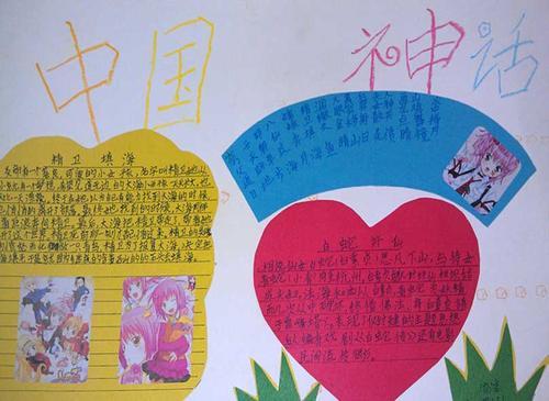 画幼儿园丑小鸭故事ppt中国民间中国厉使神话人物手抄报 中国手抄报