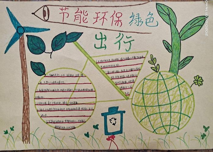 节能减排低碳环保凤阳镇中心幼儿园教师手抄报