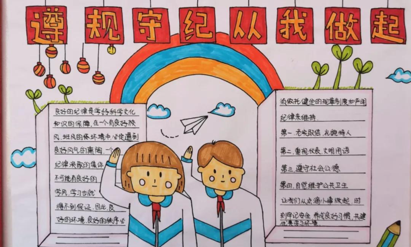 枣庄市立新小学分年级开展文明礼貌教育月手抄报展评活动