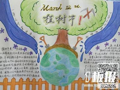 只有一个地球3关于植树节五年级手抄报春天到了植树节的手抄报模板 16