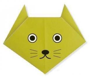 猫折纸大全步骤图解法