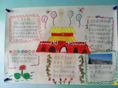 关于北京城墙的手抄报 北京手抄报