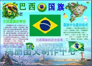巴西的介绍彩色电子小报旅游电脑手抄报南美接收板报画报模板 15