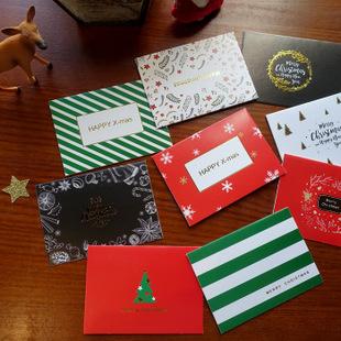 dida创意烫金圣诞祝福小卡片批发 christmascards新年圣诞节贺卡
