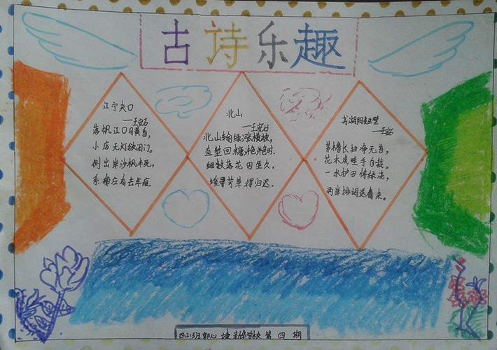 四年级语文手抄报图片简单又漂亮小学生四年级语文手抄报小学四年级