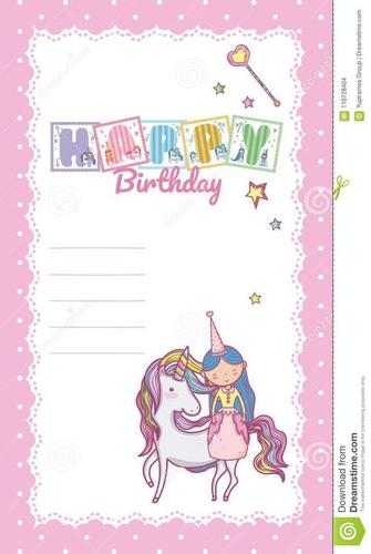 生日快乐小公主-女孩的假日卡片 库存例证《生日可爱女孩》 笑脸贺卡