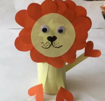 创意手工玩爆暑假的亲子手工贺卡粘土手工教程非常详细狮子