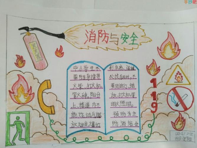 消防安全的手抄报内容怎么画小学六年级防火安全手抄报三年级消防安全