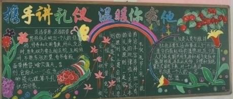 版面设计图 《文明礼仪黑板报版面设计图片》正文    中国具有五千年