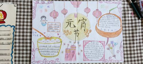 年级元宵节手抄报活动 写美篇  在中国传统文化习俗中过完春节迎来的