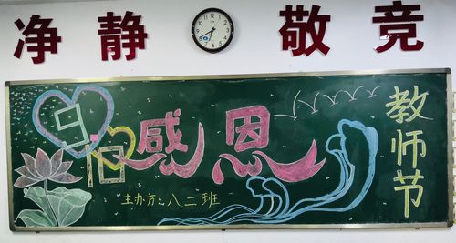 浓情九月尊师爱校欧亚国际双语学校教师节黑板报主题活动