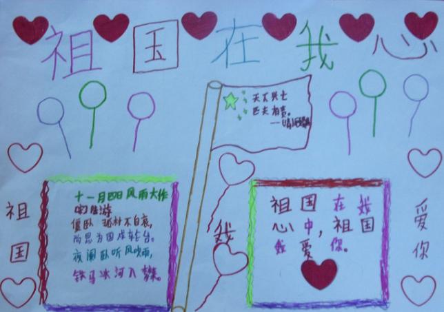 可爱的中国儿童画手抄报 可爱的祖国手抄报-蒲城教育文学网
